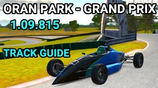 Track guide Oran Park Grand  Prix Formula Ford  Fixed iRacing [upl. by Adnalu]