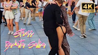 Hot Street Salsa amp Bachata Dance 4K 60FPS  Sexy Couples Dancing [upl. by Cinimmod]