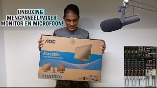 UNBOXING MENGPANEELMIXER MONITOR EN MICROFOON  SHIVAM [upl. by Essilem41]