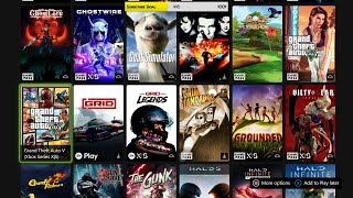 Xbox Game Pass All Available Games July 2023 💚 [upl. by Gabor]