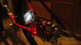 Contactless dynamo powering bike safety lights  part 2 [upl. by Verne66]