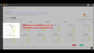 Tutorial Cómo crear un calendario laboral en Bixpe Control Horario [upl. by Rekoob193]