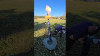 💥 FIRST FIRING 💥 of LARGEST CIVILIAN OWNED MORTAR in USA  120mm Artillery military army edc USA [upl. by Hellman]