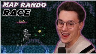 Really Extremely MAD  Map Rando Race  Super Metroid [upl. by Ahtilat393]