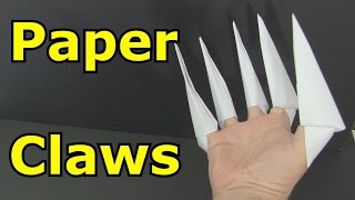 How to Make Paper Claws [upl. by Llered]