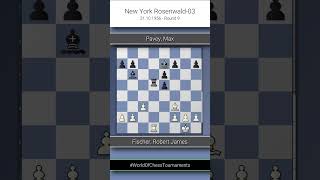 Fischer Robert James vs Pavey Max New York Rosenwald03 Round 9 ½½ [upl. by Oludoet]