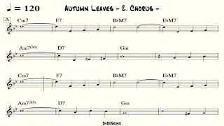 Autumn Leaves Backing Track Drum Only ver [upl. by Aikemehs]