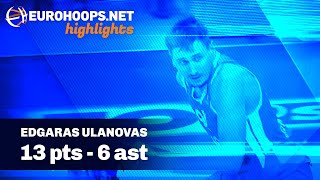 Edgaras Ulanovas 13 pts 6 ast 🎯 Zalgiris Kaunas  Crvena Zvezda Meridianbet Belgrade 7166 [upl. by Colan]