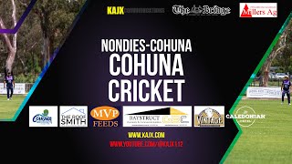 Nondies Cohuna Vs Kyabram Fire Brigade Cricket Club  Wicket Edit [upl. by Norword964]