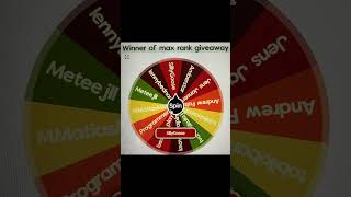 Silly goose is the winner of max rank giveaway giveaway bs maxrank [upl. by Cloe]