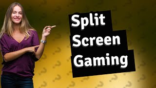 Can you play split screen games on 2 monitors [upl. by Normie]