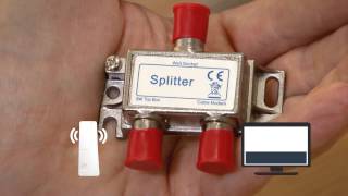 How to connect a TV splitter [upl. by Galitea]