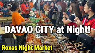 STREET FOOD TOUR in Davao City Philippines  Exploring the Streets at Night  Food Tour [upl. by Asiilanna]