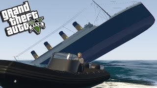 GTA 5 Mods  TITANIC SAVED BY JAMES BOND MOD GTA 5 PC Mods Gameplay [upl. by Dnilasor421]