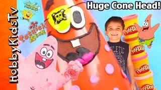 EPIC Pirate Patrick Cone Head SURPRISE  Spongebob Painting Egg by HobbyKidsTV [upl. by Lalo419]