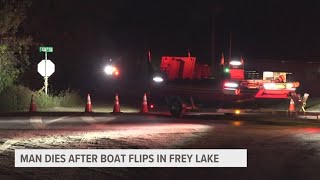 Man dead after boat capsizes in Newaygo County [upl. by Netloc145]