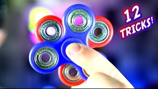 12 Awesome Hand Spinner Fidget Tricks and Science Experiment CHALLENGE [upl. by Wileen717]