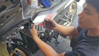 Yamaha Sniper 155 paano mag install ng fairings step by step [upl. by Shea]