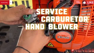 CARA SERVICE CARBURETOR BLOWER EB260 blower service review fyp reels viral [upl. by Cowles]