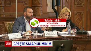 Salariul minim pe economie va depăși 4000 de lei brut în 2025 Patronii anunță scumpiri [upl. by Acireh940]