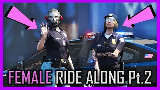 GTA 5 RP  FEMALE POLICE RIDE ALONG Pt2  RedLineRP 81 [upl. by Otrebcire412]