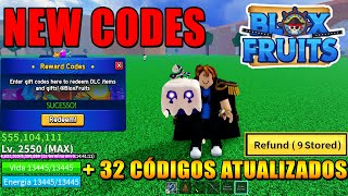 NOVO CÓDIGO  32 CÓDIGOS DE 2X XP BELI E RESET NO BLOX FRUITS 2024  blox fruit codes [upl. by Denney]