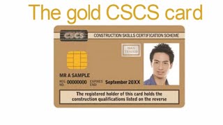 The gold CSCS card [upl. by Anura419]