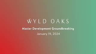 Wyld Oaks Groundbreaking in Apopka Florida  Full Ceremony  January 19 2024 [upl. by Esikram]