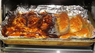 Chicken Breast Tenderloins with Dr Pepper BBQ Sauce Cooked in the Toaster Oven [upl. by Pegasus]