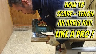 How to CUT an arris rail Like a pro  CUTTING ARRIS RAIL ENDS  SCARF  TENON [upl. by Irec]