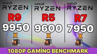 R9 9950X VS VS R5 9600X i9 14900K  Zen5 9950X Ryzen 9000 series benchmark [upl. by Oivat]