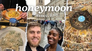 FLORENCE ITALY  DUOMO TOUR UFFIZI TRINITY SQUARE AMAZING FOOD  OUR HONEYMOON PT2 [upl. by Lanos]