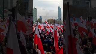 Marsz Niepodległości 2024 💪poland warsaw marszniepodległości [upl. by Irihs884]