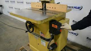 Powermatic 27 5HP Single Spindle Wood Shaper [upl. by Yliak]