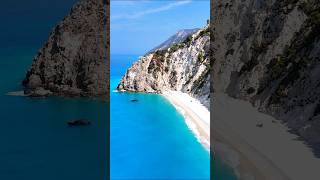 🔝 ⛱️ Best Beaches Lefkada Greece 📍 Egremni Beach 🎵 Melodic House Drone 4K Footage [upl. by Guimar]