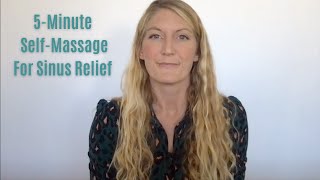 5Minute SelfMassage For Sinus Relief [upl. by Honor]