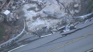 Road bridge damage in Kingfield Maine [upl. by Aidroc83]