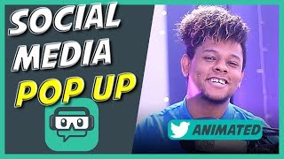 Social media Pop up  Sponsor banner Streamlabs OBS Tutorial [upl. by Nahgaem]