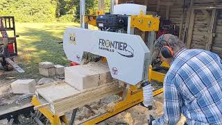 Shingle Jig on the Frontier OS27 Sawmill [upl. by Anailuj271]