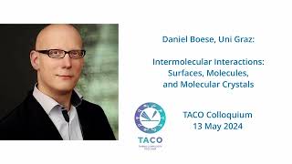 Daniel Boese Intermolecular Interactions Surfaces Molecules and Molecular Crystals [upl. by Windham766]