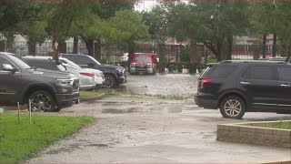 Flooding in Houston  Mon noon Hurricane Beryl update [upl. by Arimak473]