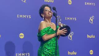 Liza ColonZayas Best Comedy Supporting Actress The Bear 2024 Emmys press room interview [upl. by Yrod]