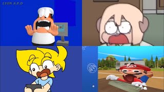 Pizza Tower Scream Meme Comparison part Original vs Pinoy Version vs SMG4 vs Korean Version [upl. by Elleivap]