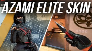 Azami Elite Skin  InGame Review  Rainbow Six Siege [upl. by Adnamahs]