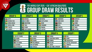 Group Draw Results FIFA World Cup 2026 CAF African Qualifiers  Preliminary Round [upl. by Worlock]