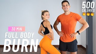 30 MIN CARDIO HIIT Workout To Burn 500 Calories Full Body No Equipment At Home [upl. by Eicrad515]