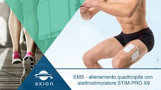 EMS  allenamento quadricipite con elettrostimolatore STIMPRO X9 [upl. by Timrek]