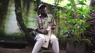 Papa Dago Plays Ngombi In The Temple Garden At Ebando [upl. by Beker50]