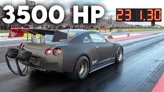 3500 HP Nissan GTR Runs INSANE 6s 14 Mile At TX2K24 Finals [upl. by Terryl]