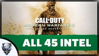 Call of Duty Modern Warfare 2 Remastered  All 45 Intel Locations Leave No Stone Unturned [upl. by Ahsitra891]